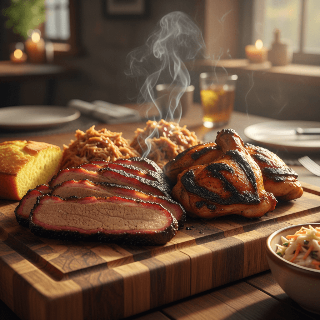 Baebquesmokehoue & Services signature BBQ platter
