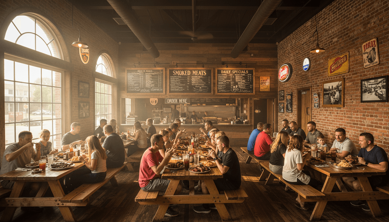 Local barbecue serving